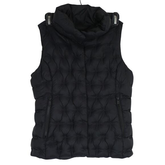 The North Face Black 550 Goose Down Snap Lightweight Puffer Vest Womens XS - Picture 1 of 7